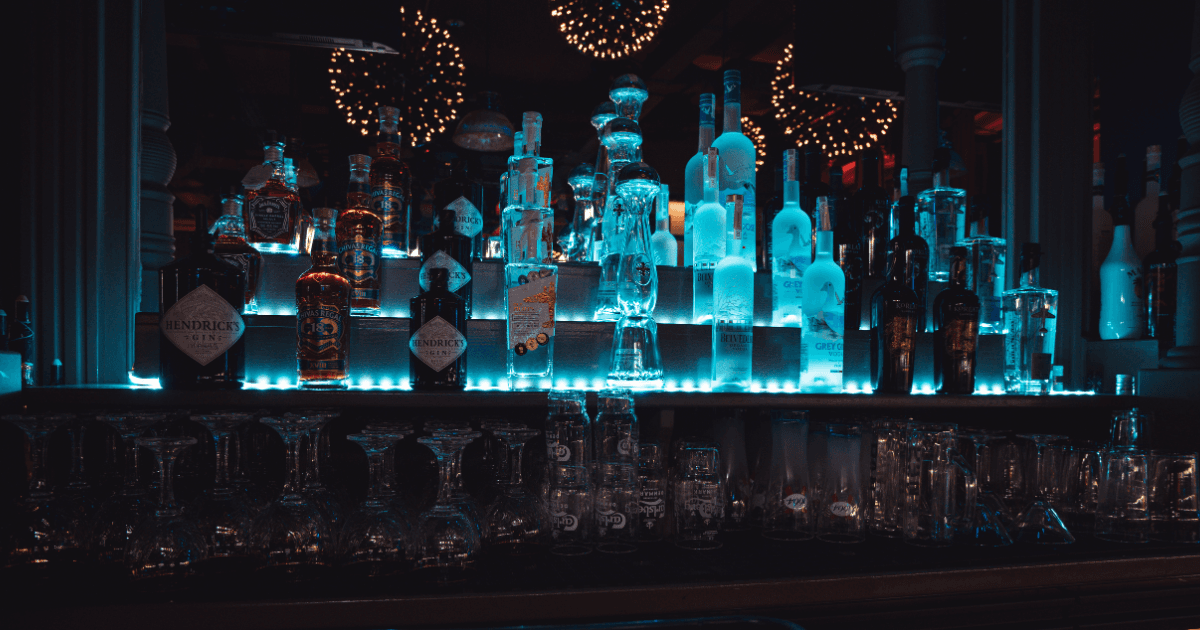 The Gastro pub BULART 1887 bar at night